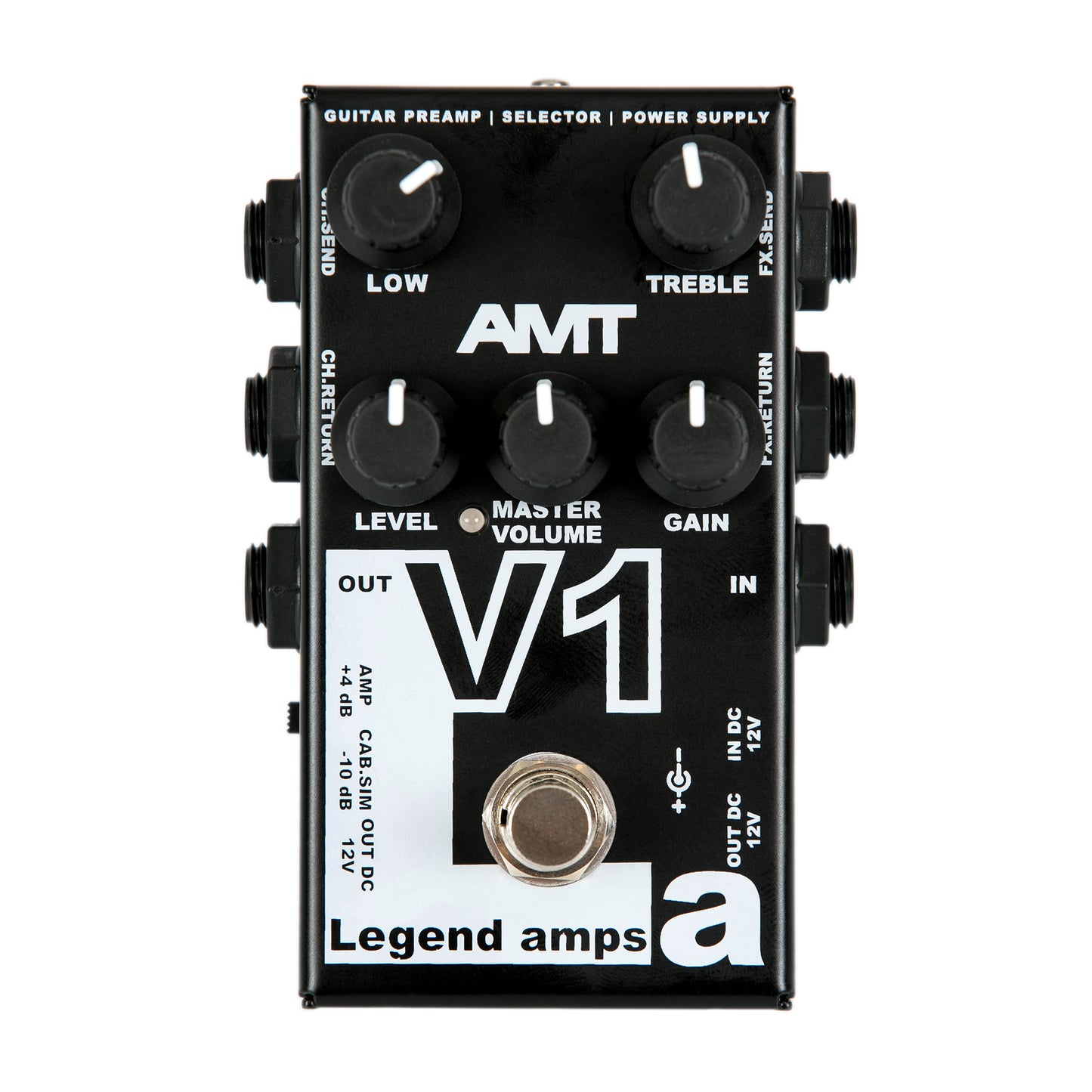 AMT V1 — JFET guitar preamp (1 channel) VOX (+ power supply 12V with EU plug included!)