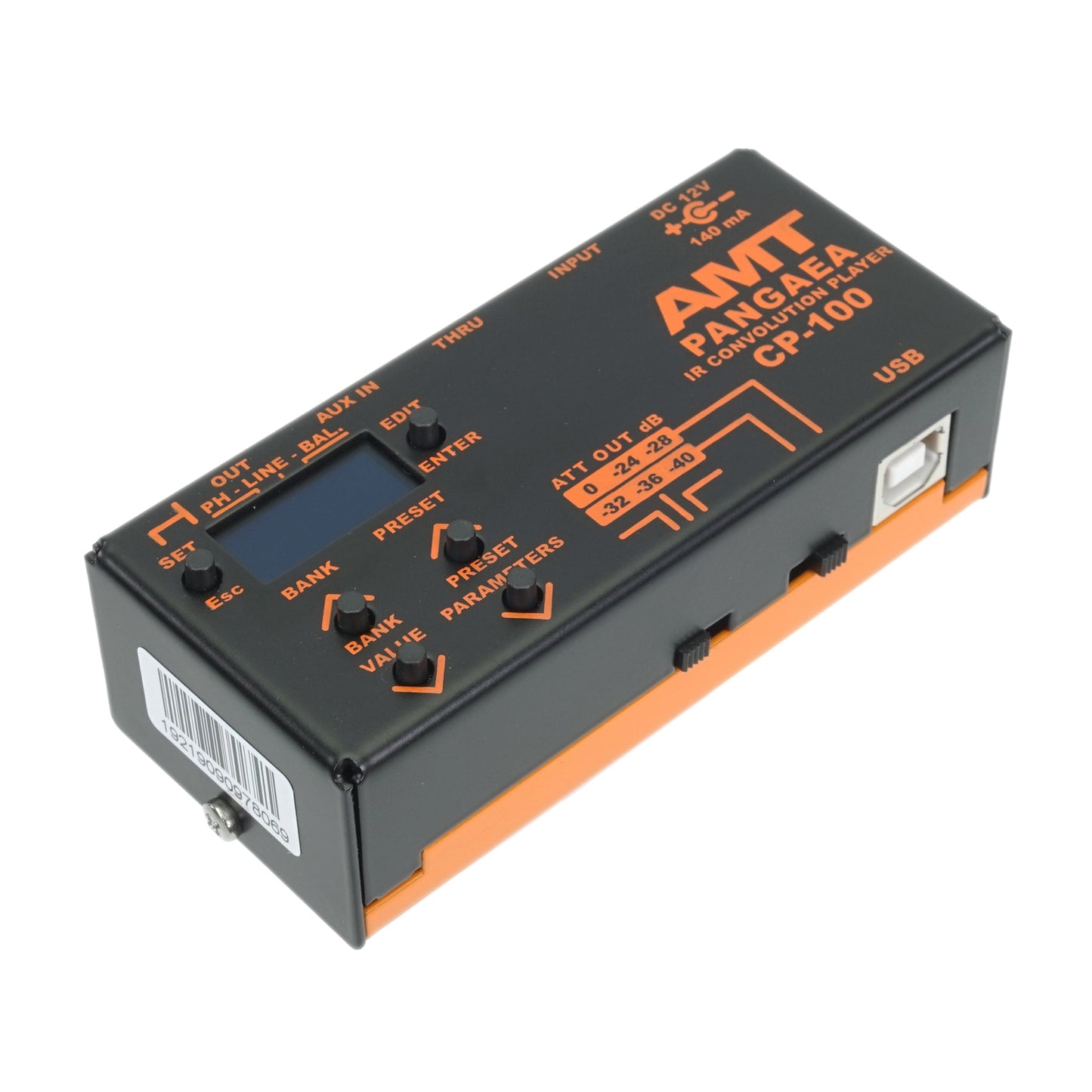 AMT PANGAEA CP-100 — IR-player Cabinet Emulator and Effect processor (+ power supply 12V with EU plug included!)