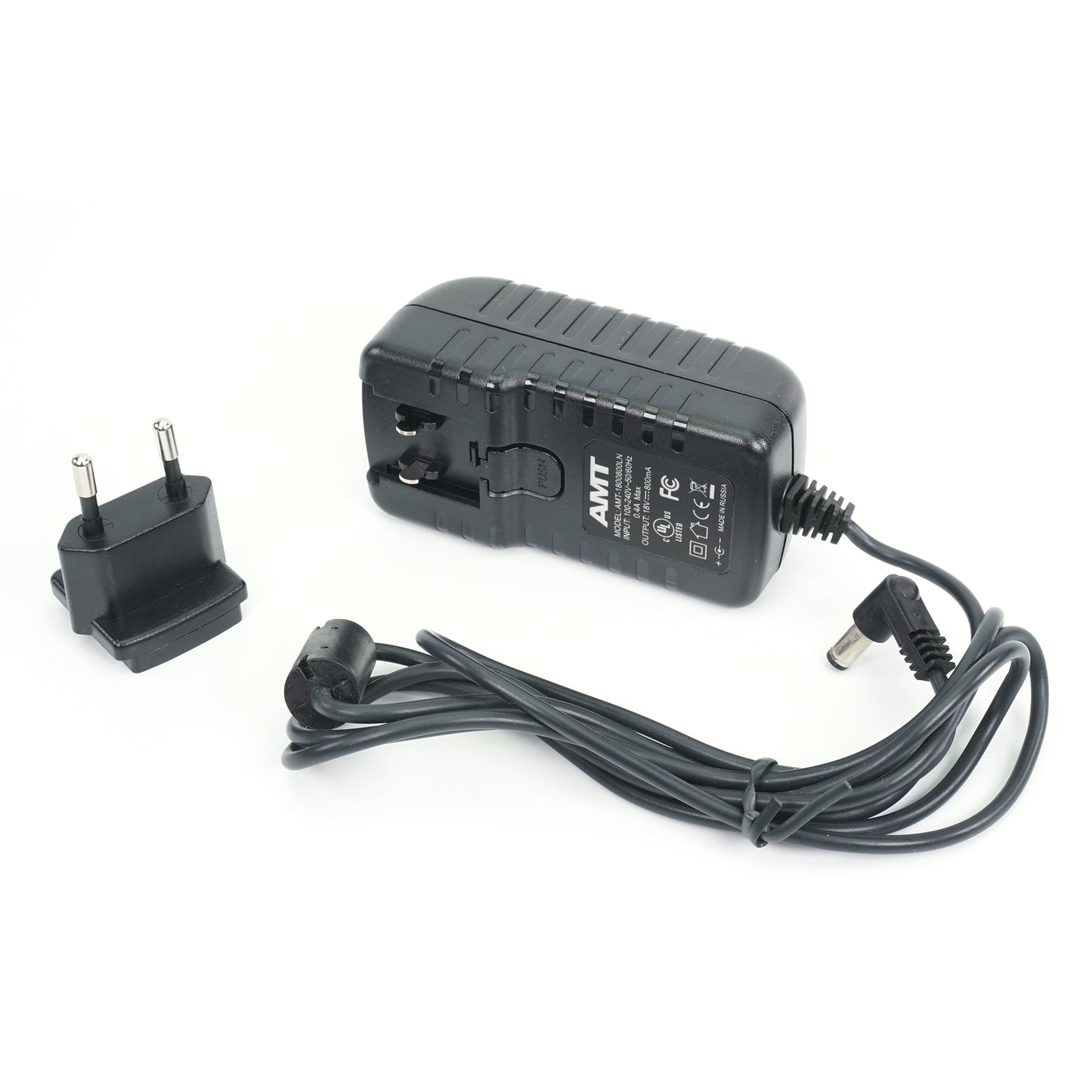 AMT DC 18V, 0.8A AC/DC - Noiseless Power Adapter (with EU plug)