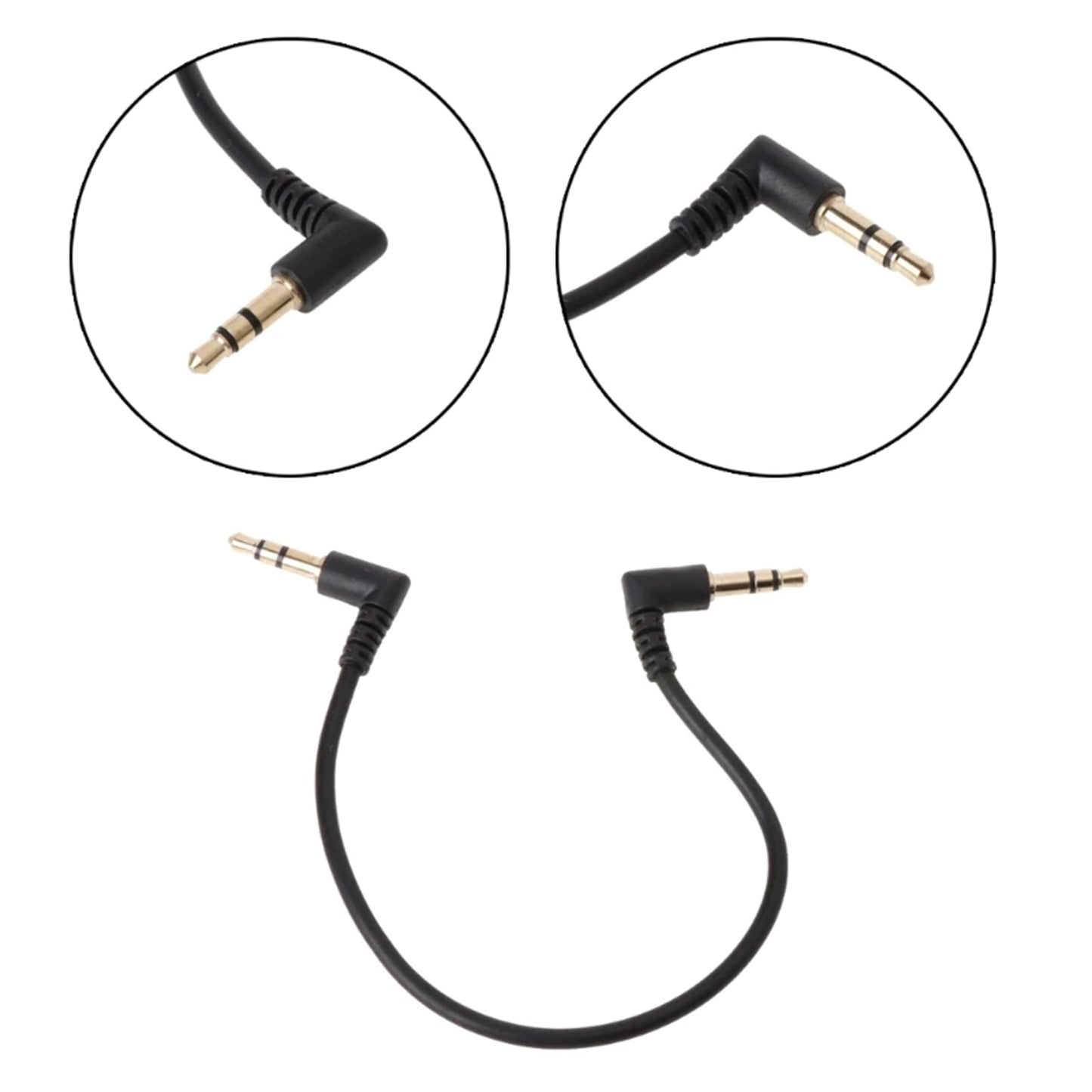 Mini Jack / mini Jack stereo cable (L-type 3.5 mm) 15 cm