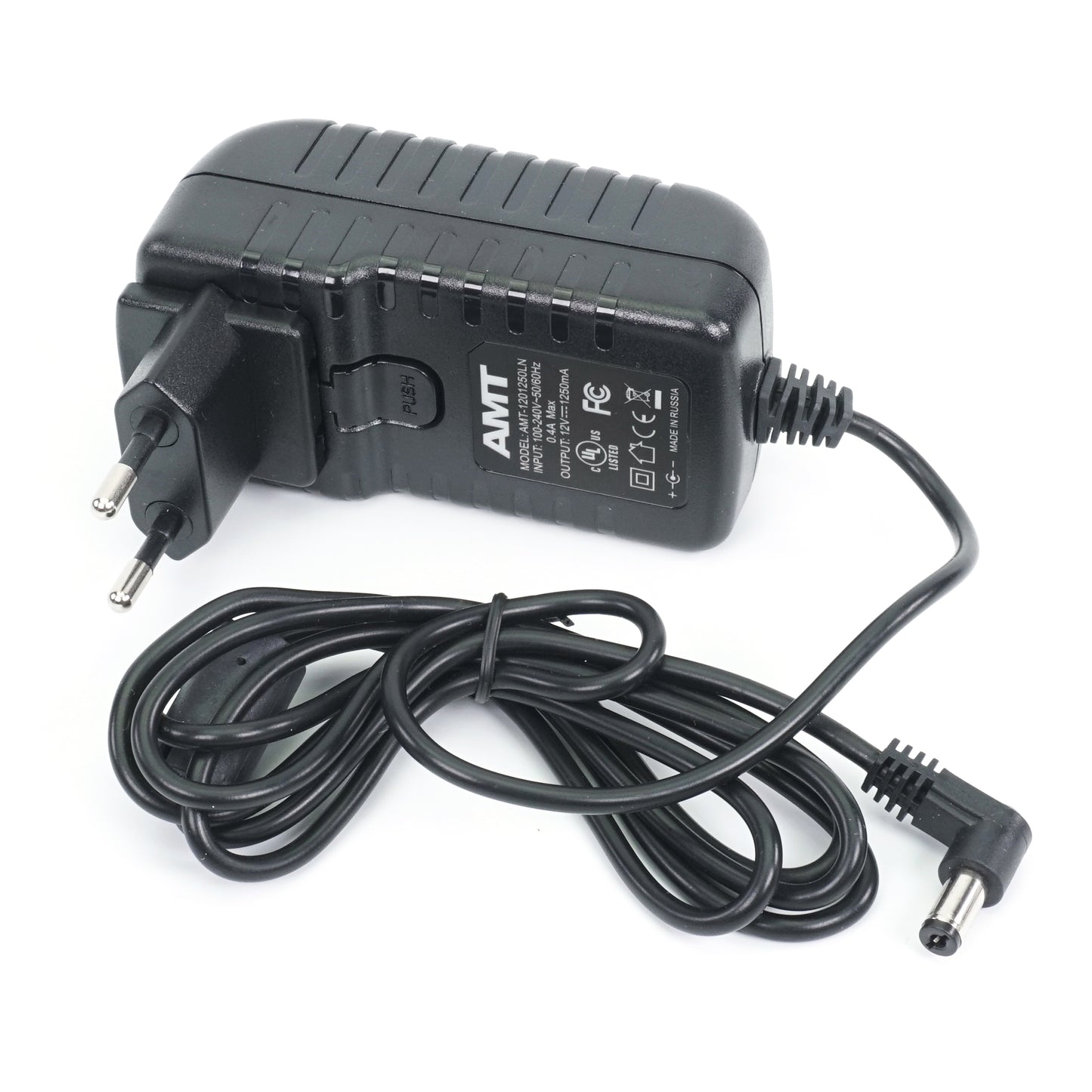 AMT DC 12V, 1.25A AC/DC - Noiseless Power Adapter (with EU plug)