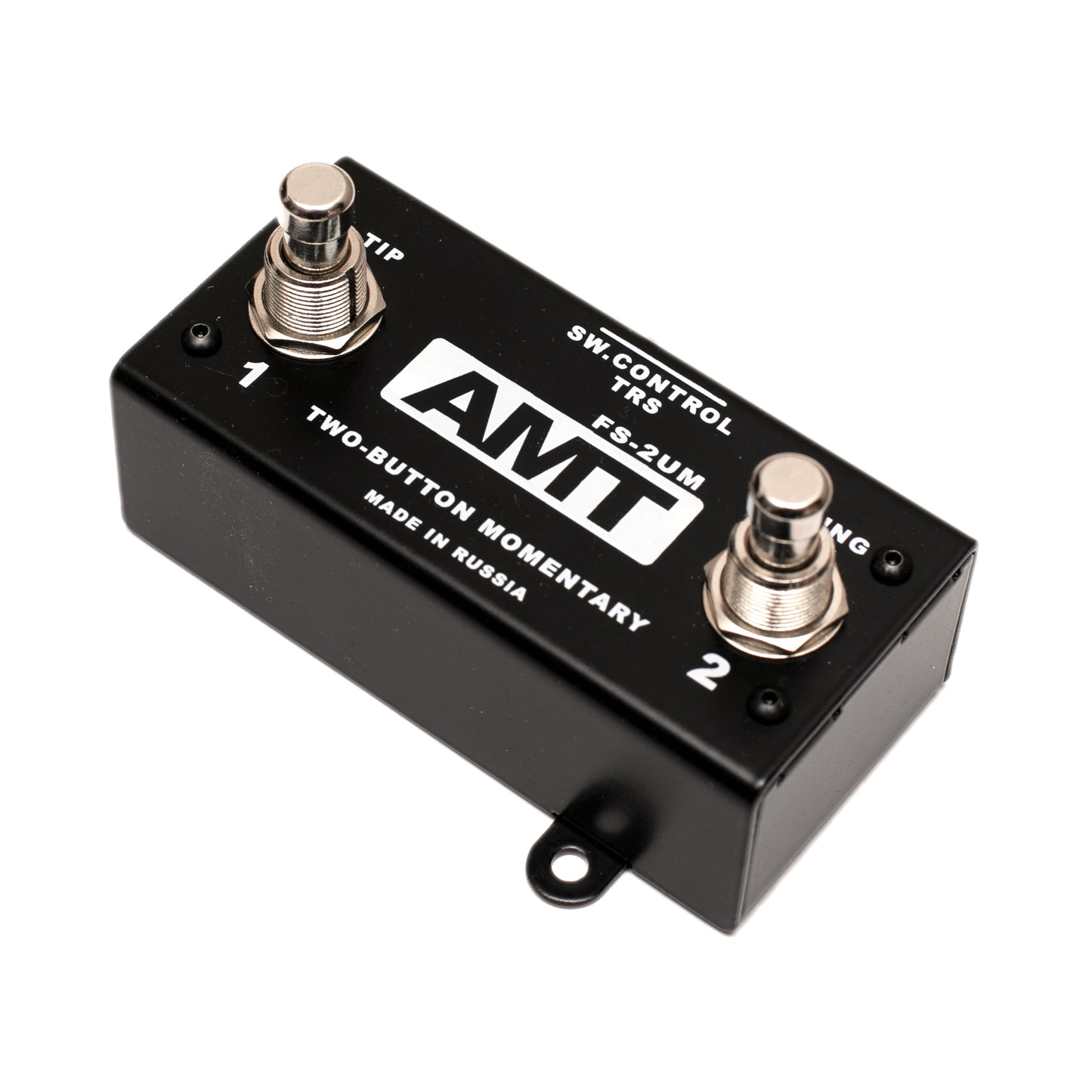 AMT FS-2UM — silent 2-button mini footswitch (momentary)