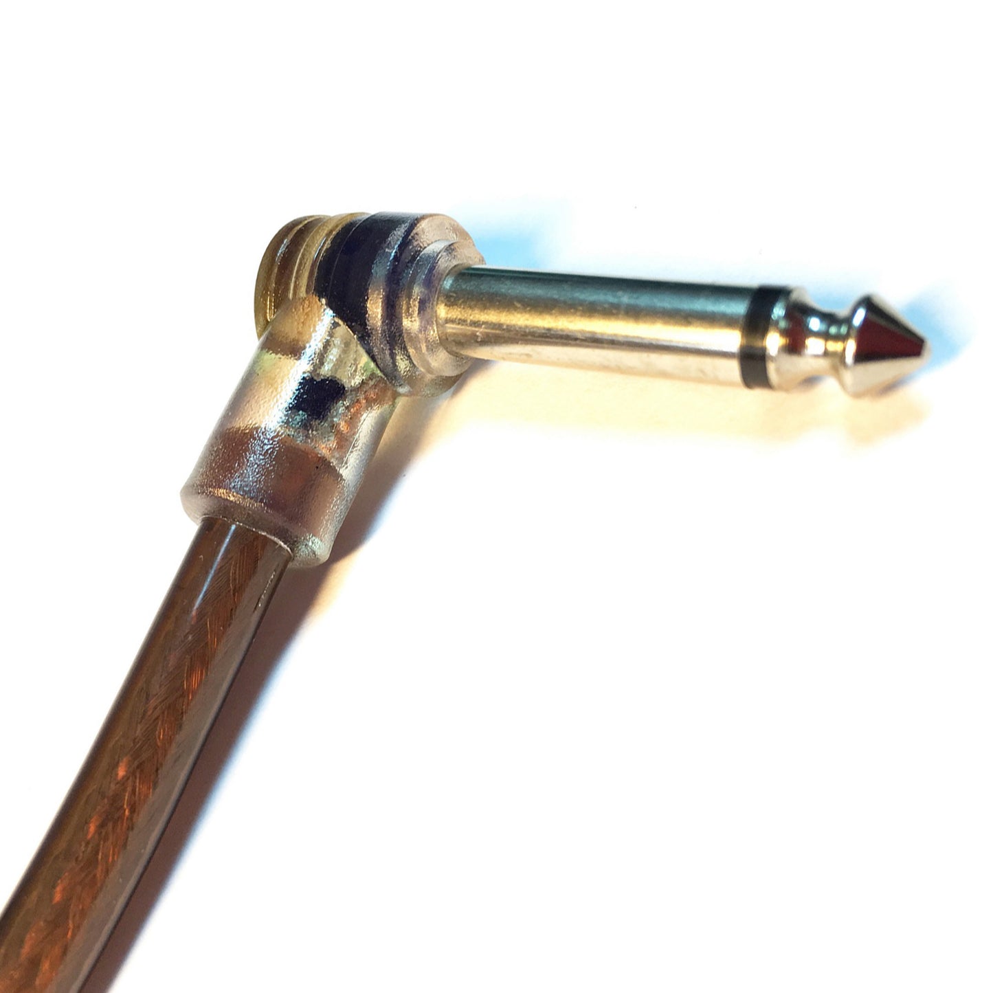 15 cm (L-type) - Guitar Cable (patch) jack-jack (angled), 1 pc