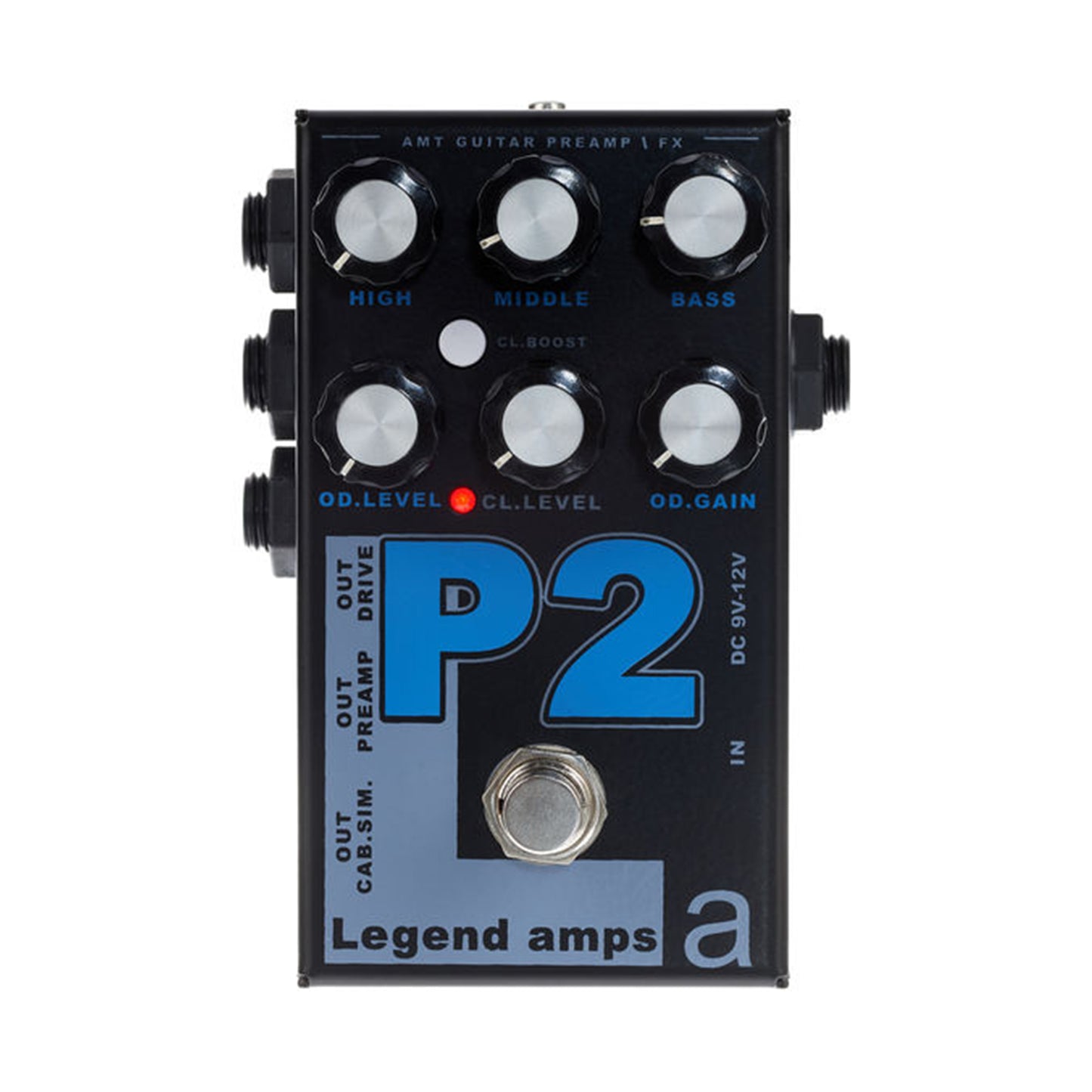 AMT P2 — 2 channels guitar preamp/distortion pedal (Peavey) (w/o power supply!)