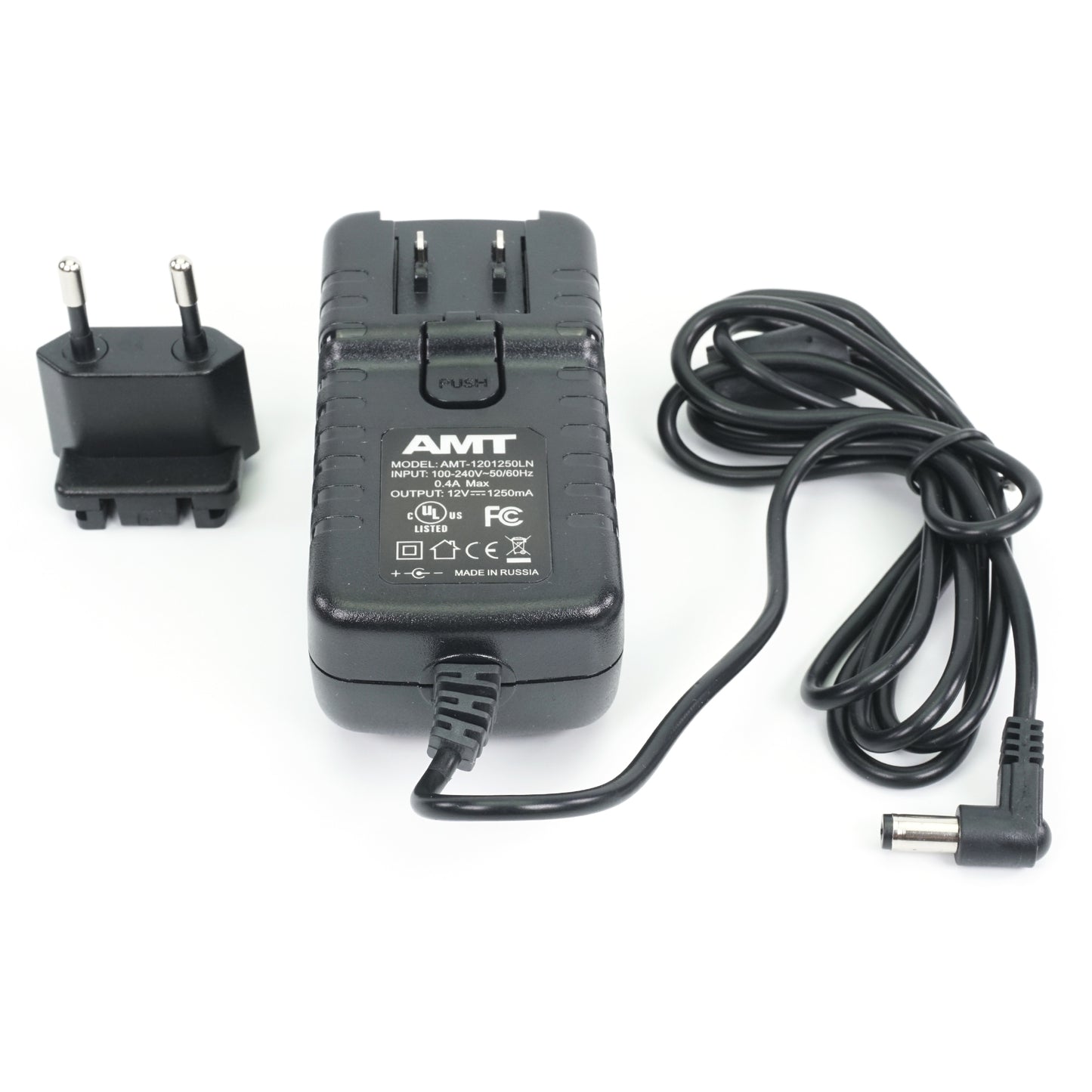 AMT DC 12V, 1.25A AC/DC - Noiseless Power Adapter (with EU plug)
