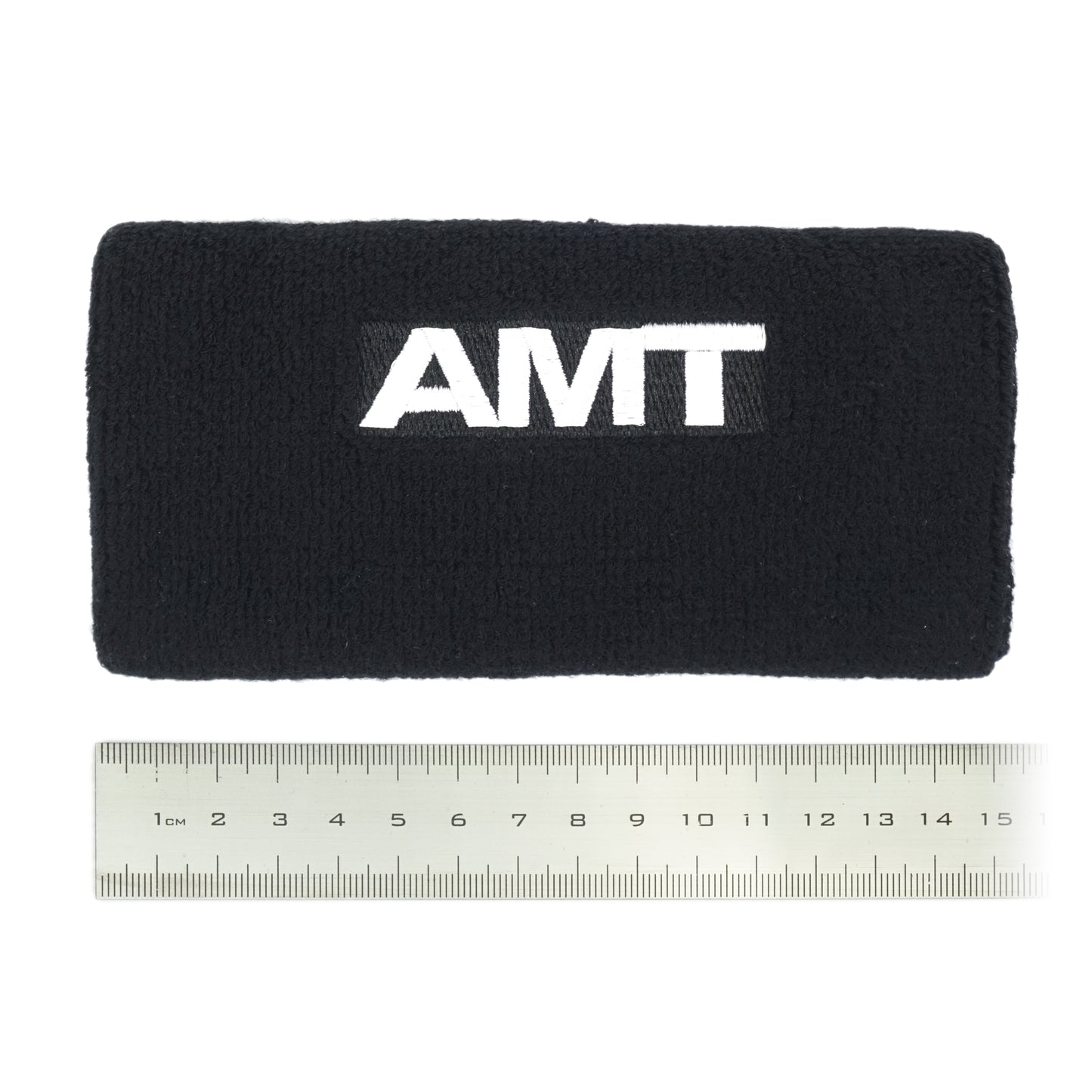 Wide wristband with AMT logo