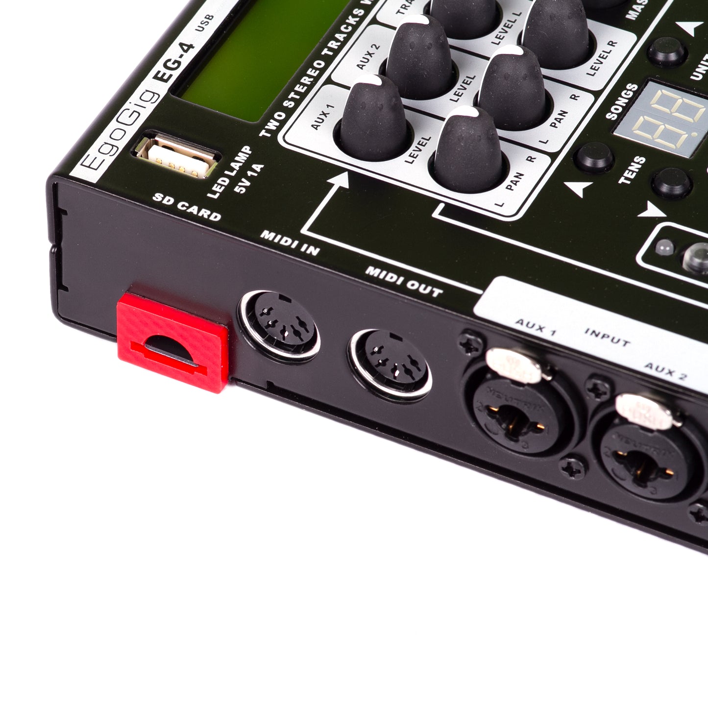 AMT EgoGig EG-4 - 4-channel WAV & MIDI Player & monitor mixer (+ power supply 12V with EU plug included!)