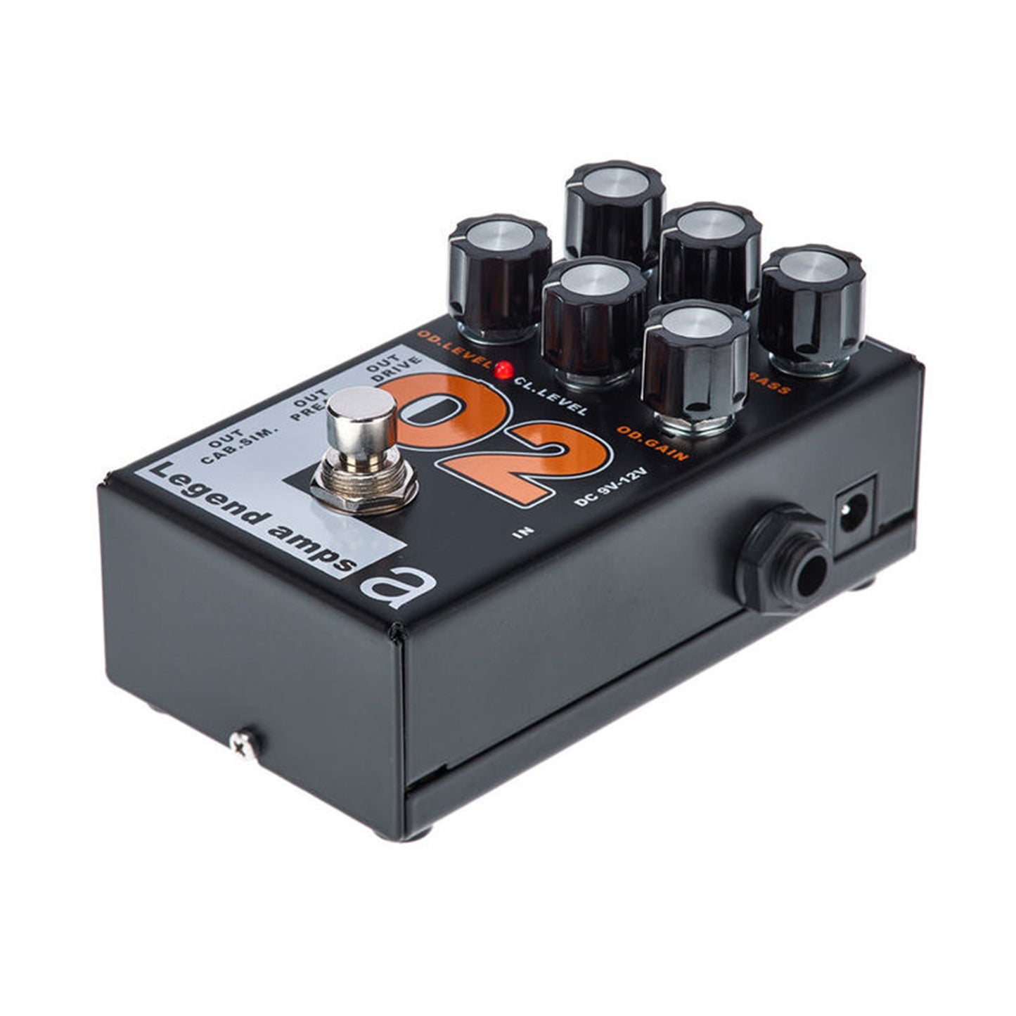 AMT O2 — 2 channels guitar preamp/distortion pedal (Orange) (w/o power supply!)