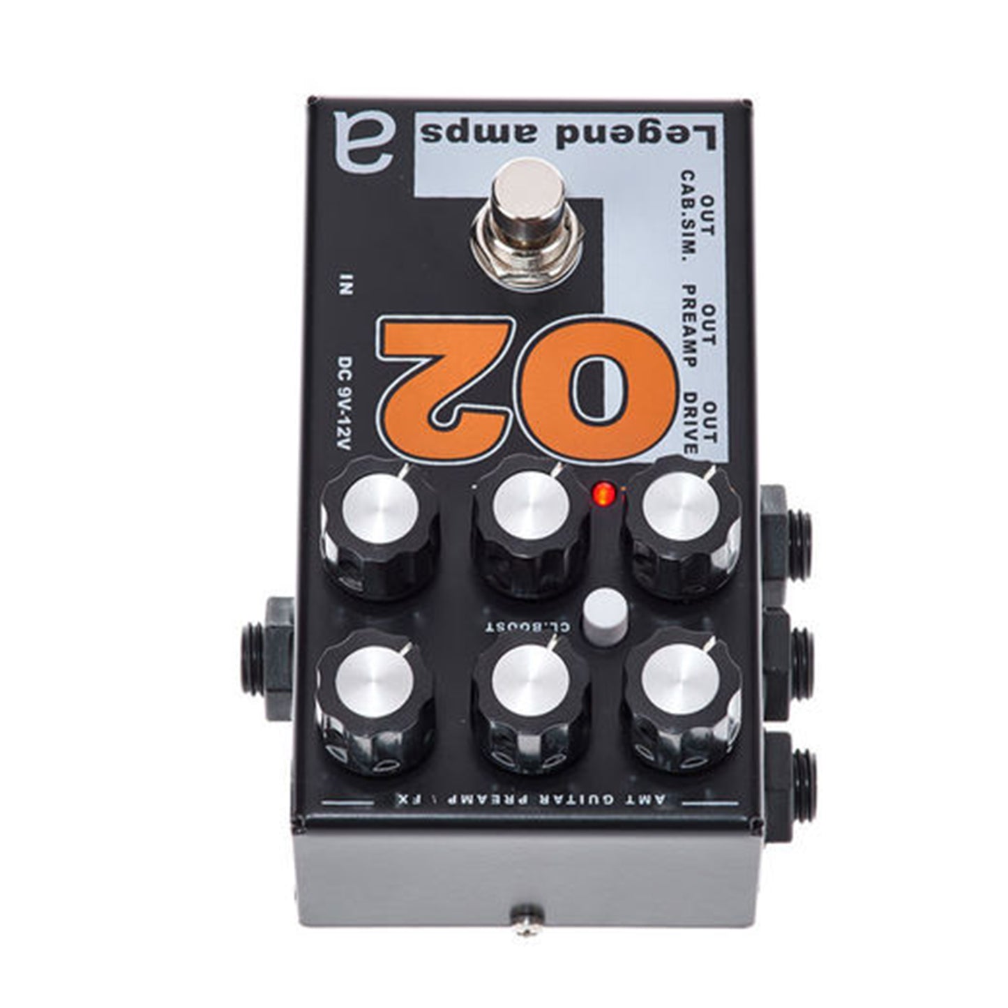 AMT O2 — 2 channels guitar preamp/distortion pedal (Orange) (w/o power supply!)