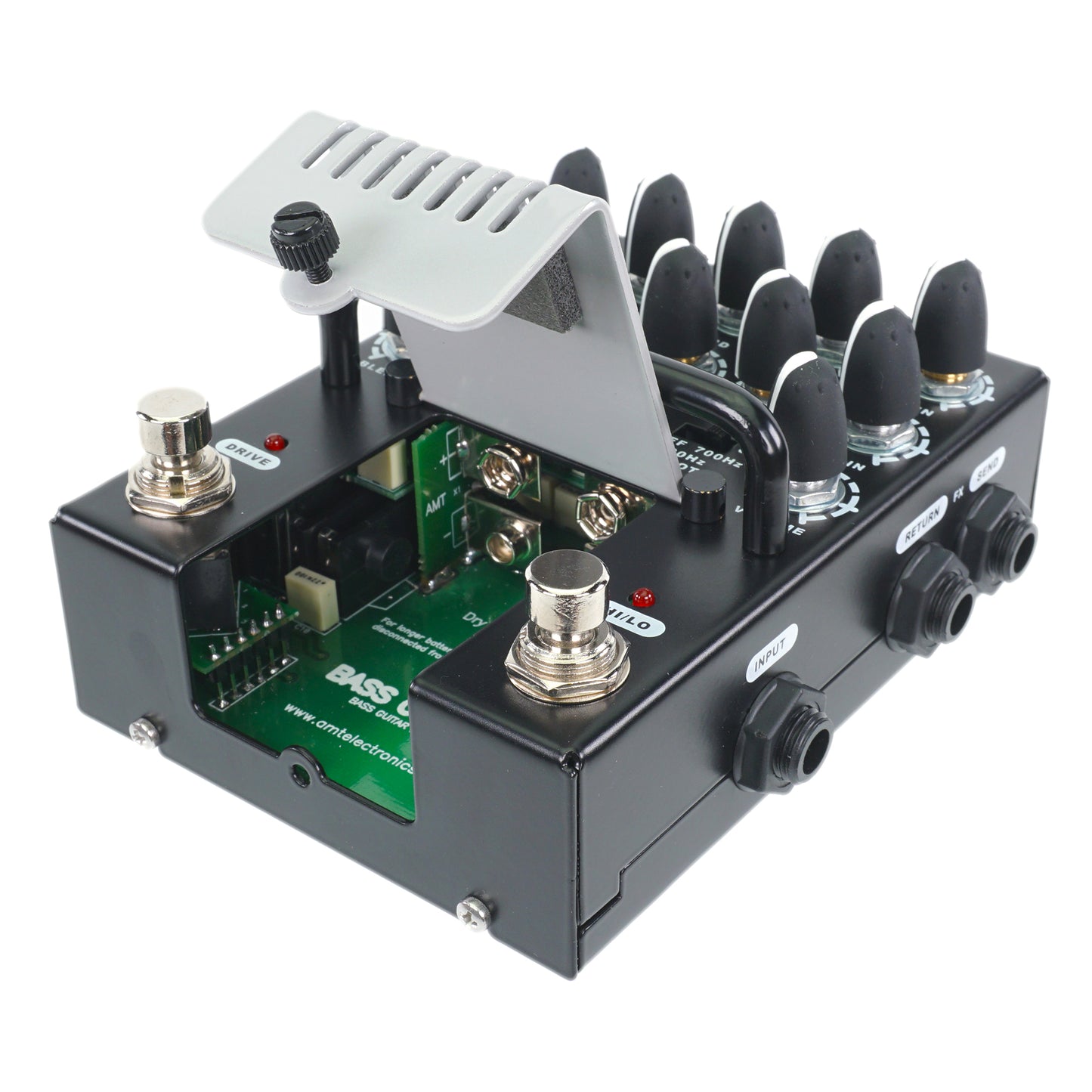 AMT Bass Crunch BC-1 — 2-channel JFET bass guitar preamp (w/o power supply!)