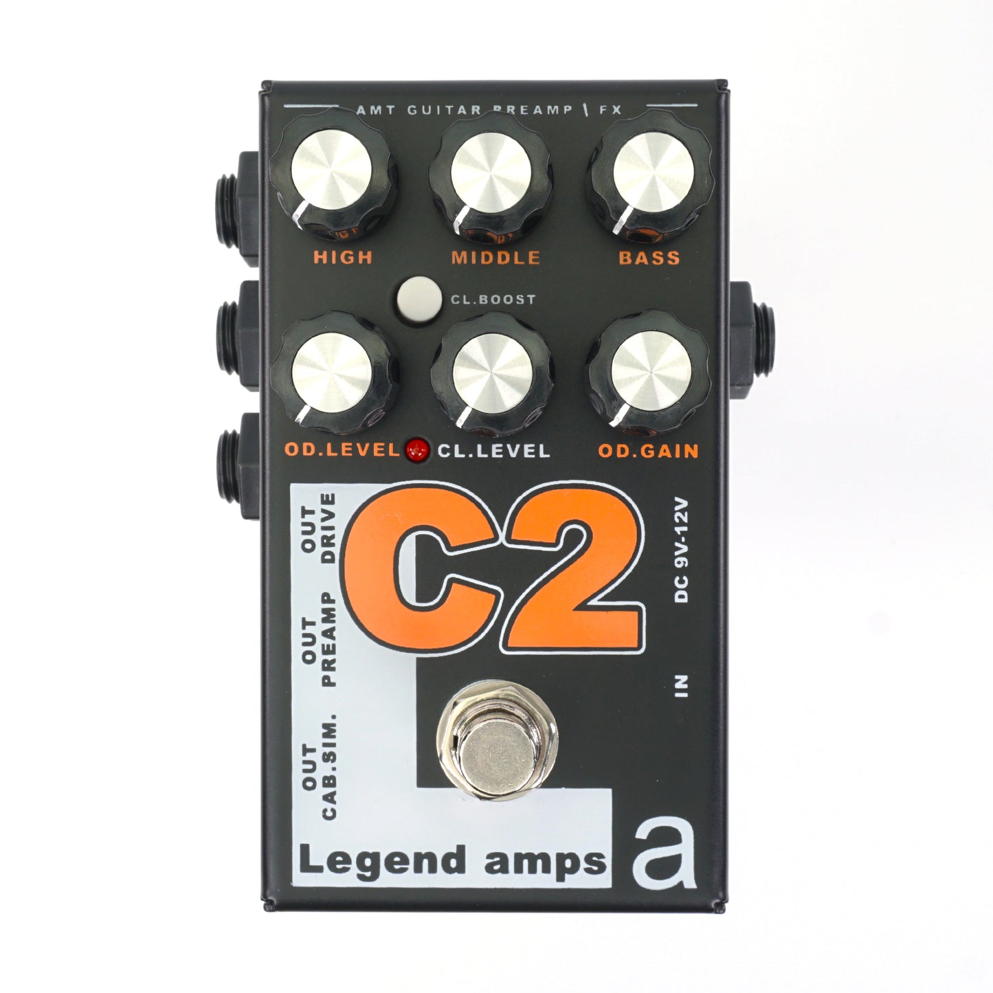 AMT C2 — 2 channels guitar preamp/distortion pedal (Cornford) (w/o power supply!)