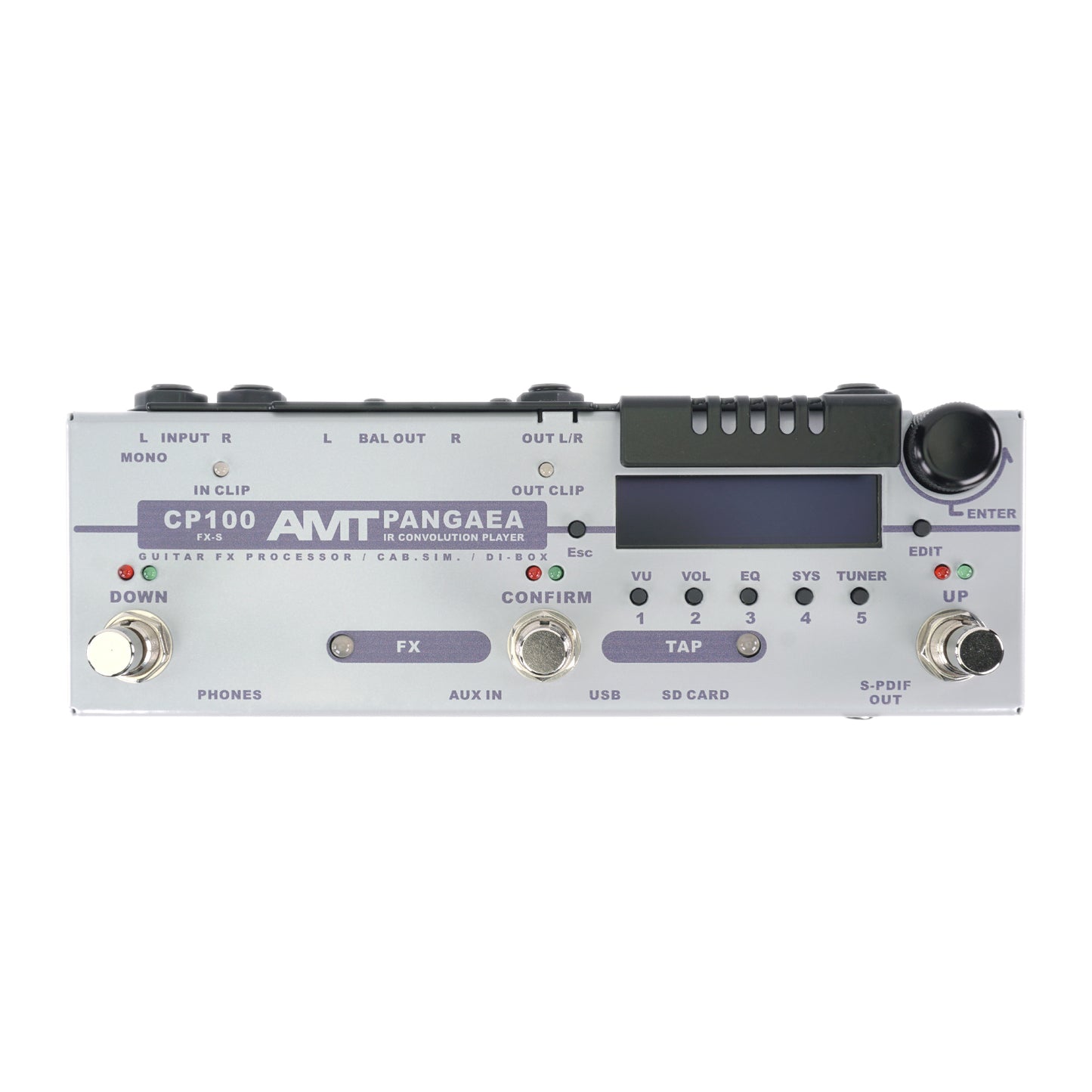 AMT Pangaea CP-100FX-S (stereo) - IR Convolution Player & Effect processor (+ power supply 12V with EU plug included!)