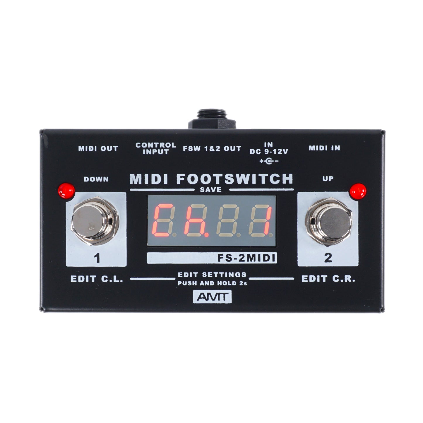 AMT FS-2MIDI - 2-button amp/combo footswitch & MIDI controller (w/o power supply!)