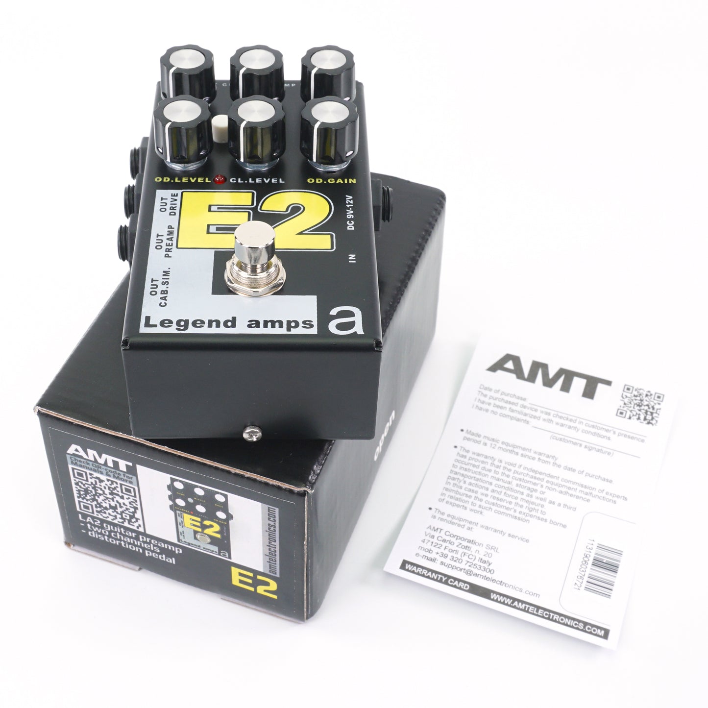 AMT E2 — 2 channels guitar preamp/distortion pedal (Engl) (w/o power supply!)