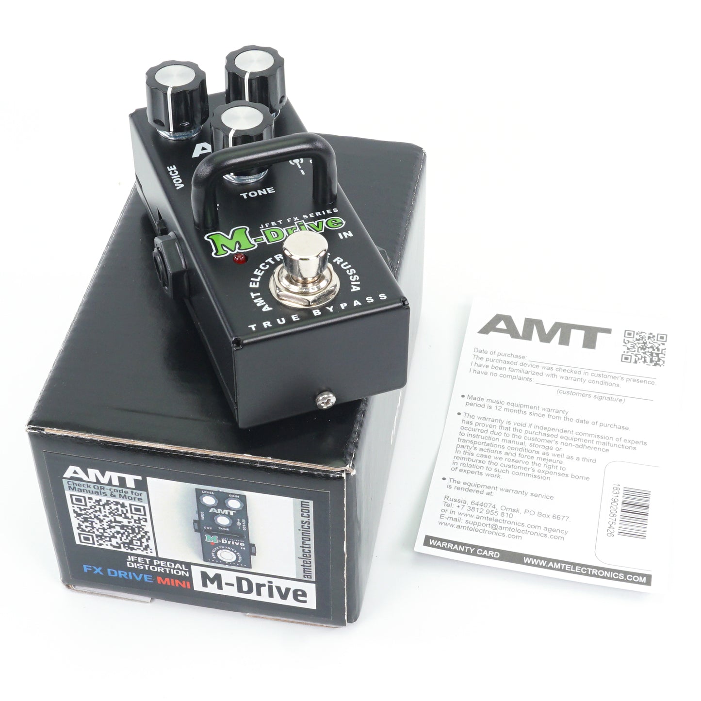 AMT M-Drive mini — JFET distortion pedal (Marshall) (w/o power supply!)