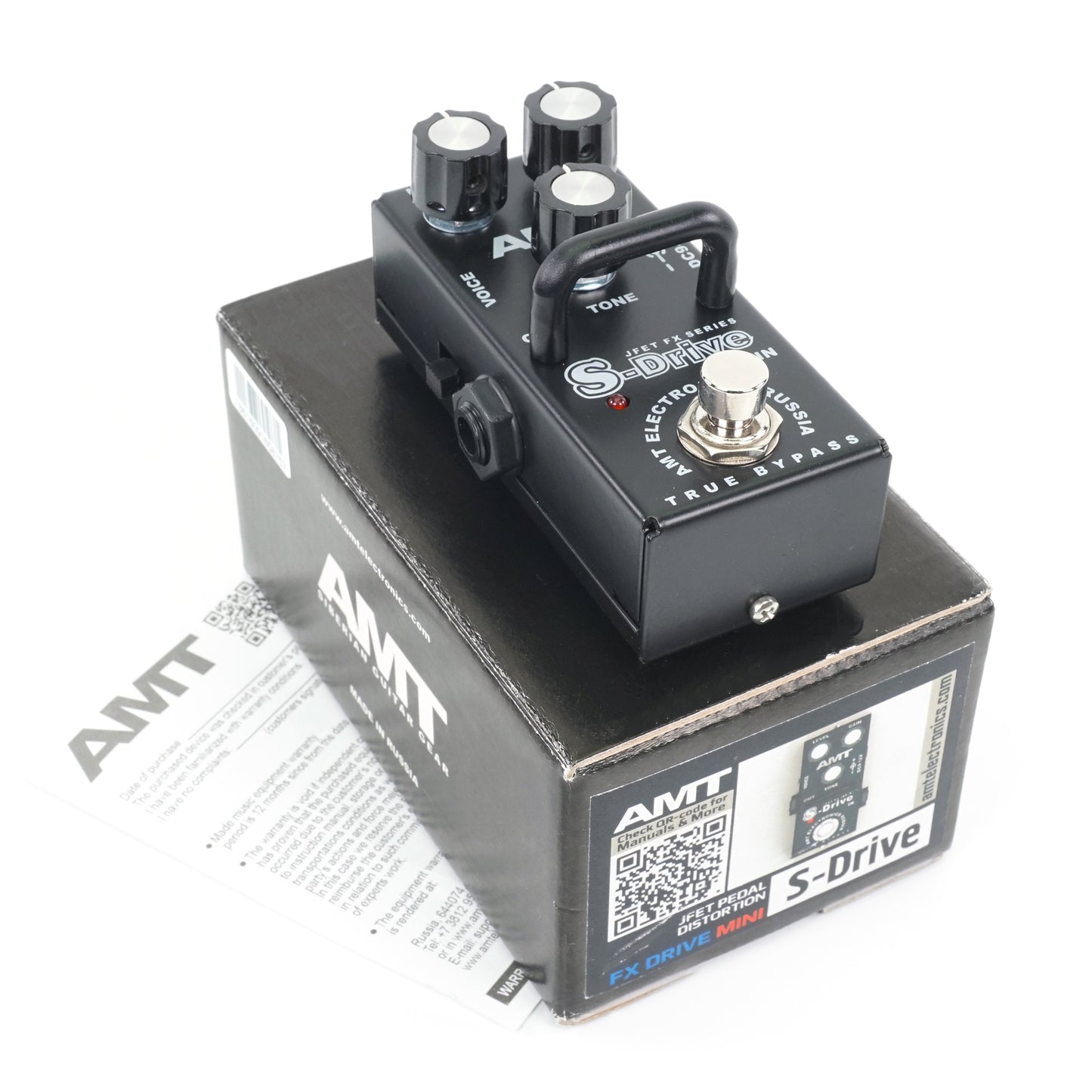 AMT S-Drive mini — JFET distortion pedal (Soldano) (w/o power supply!)