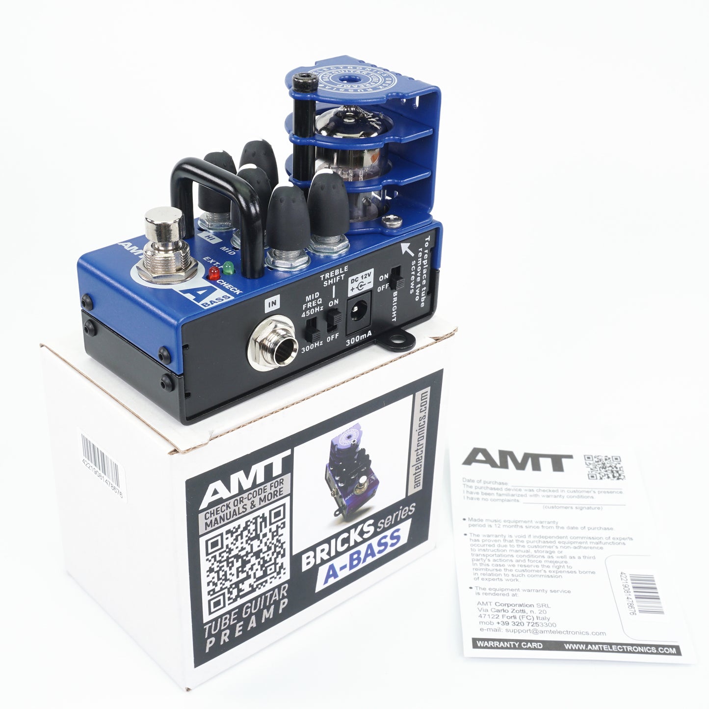 AMT Bricks A-Bass — 1 channel tube bass preamp (Alembic) (w/o power supply!)