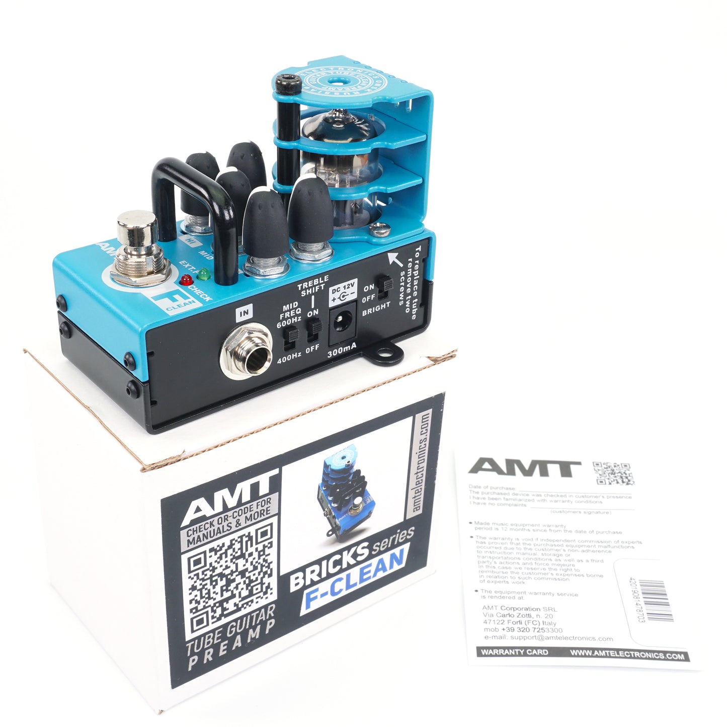 AMT Bricks F-Clean — 1 channel tube guitar preamp (Fender Twin) (w/o power supply!)