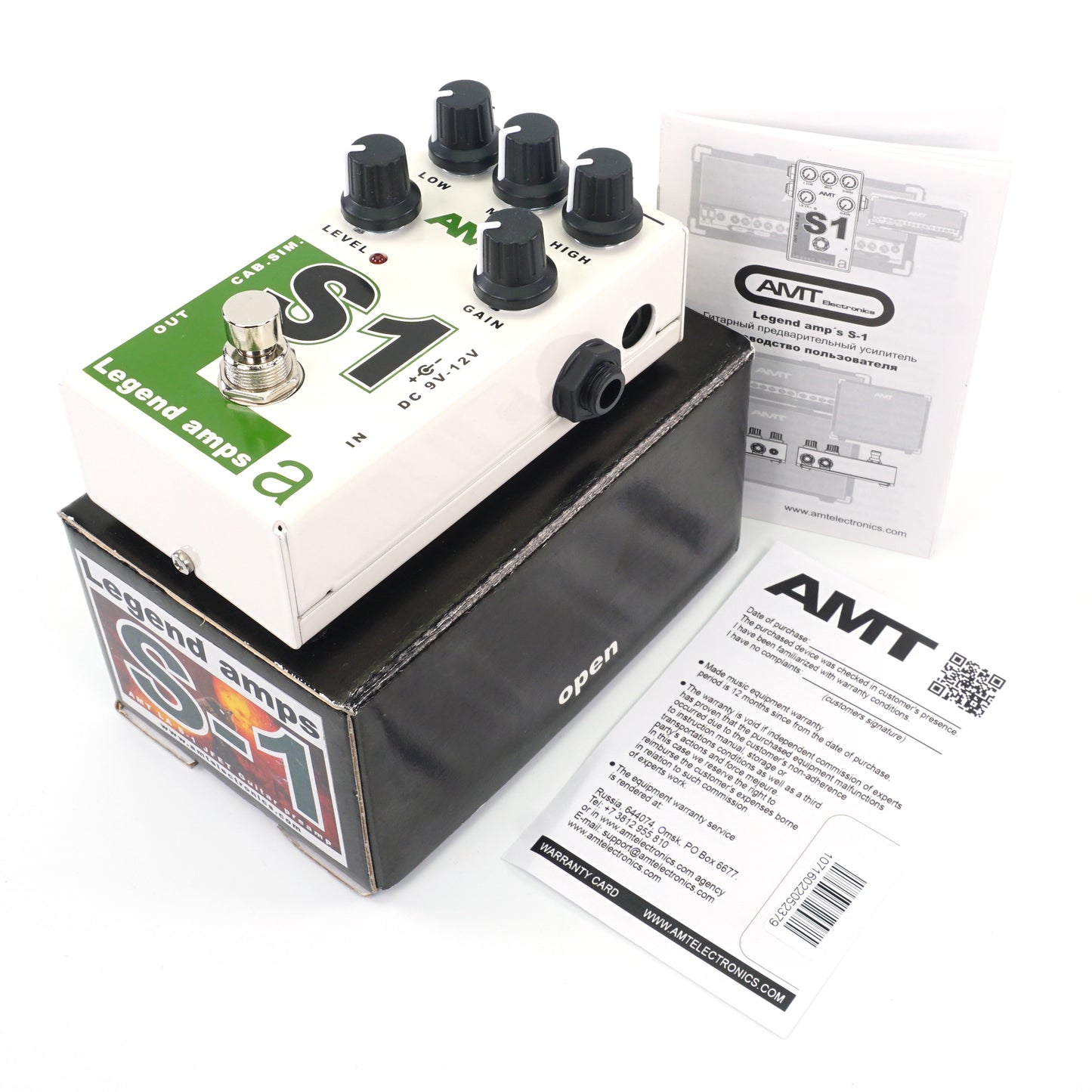 AMT S1 — JFET guitar preamp (1 channel) Soldano (w/o power supply!)