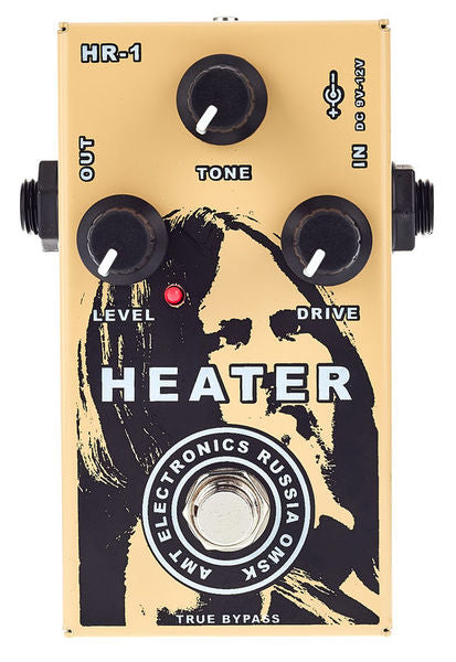 AMT HR-1 Heater — JFET overdrive/booster pedal (w/o power supply!)