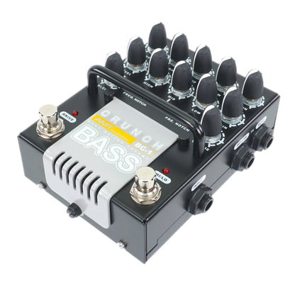 AMT Bass Crunch BC-1 — 2-channel JFET bass guitar preamp (w/o power supply!)