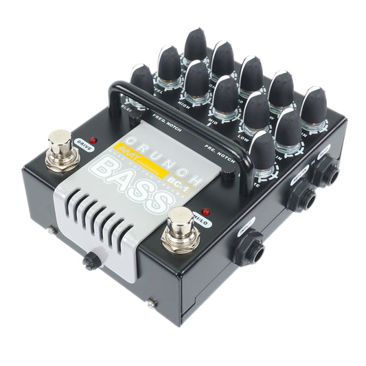 AMT Bass Crunch BC-1 — 2-channel JFET bass guitar preamp (w/o power supply!)