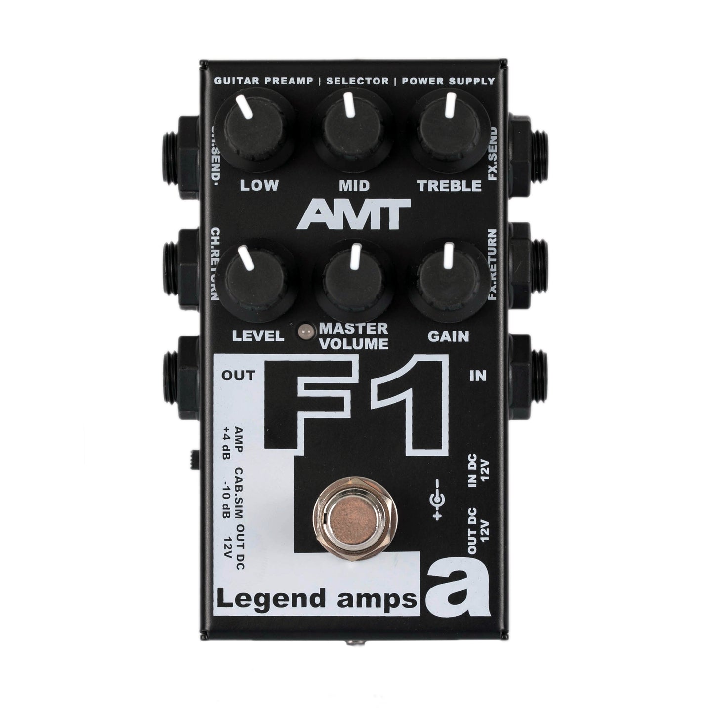 AMT F1 — JFET guitar preamp (1 channel) Fender Twin (+ power supply 12V with EU plug included!)
