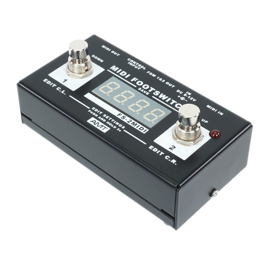 AMT FS-2MIDI - 2-button amp/combo footswitch & MIDI controller (w/o power supply!)