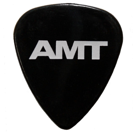 Guitar pick with AMT logo