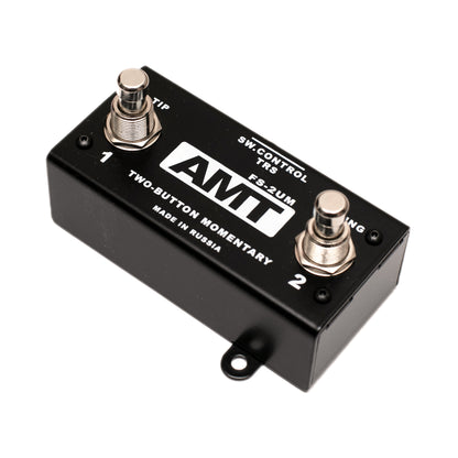 AMT FS-2UM — silent 2-button mini footswitch (momentary)