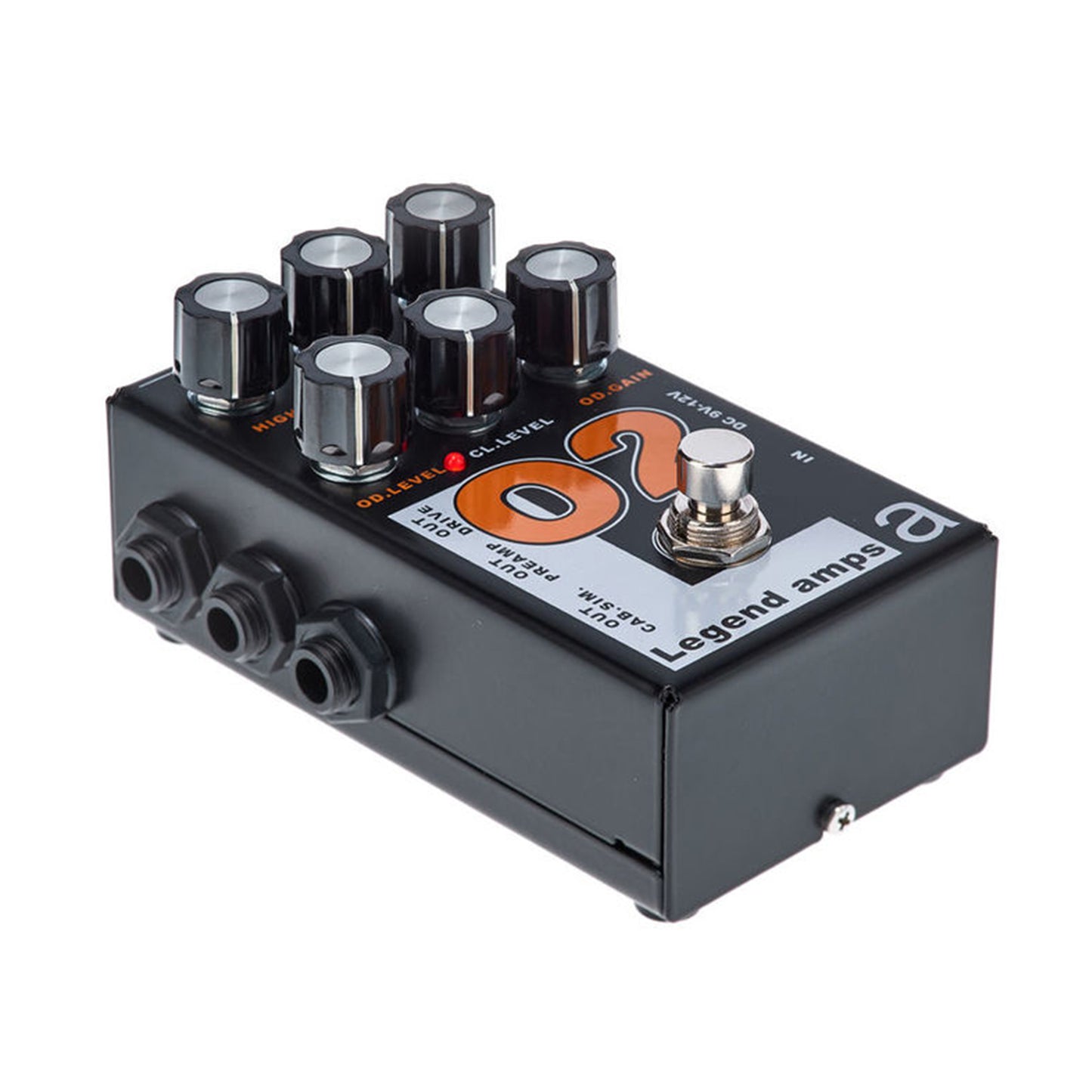 AMT O2 — 2 channels guitar preamp/distortion pedal (Orange) (w/o power supply!)