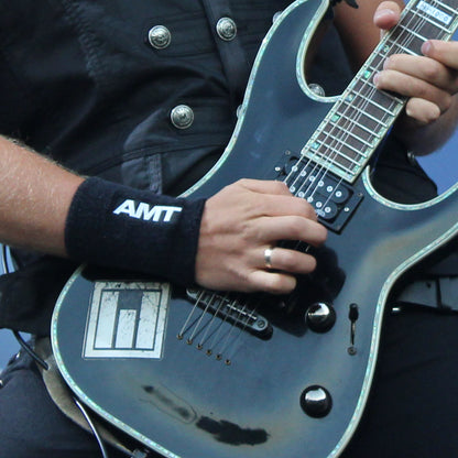Wide wristband with AMT logo