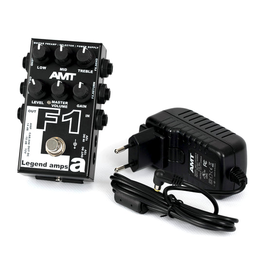 AMT F1 — JFET guitar preamp (1 channel) Fender Twin (+ power supply 12V with EU plug included!)