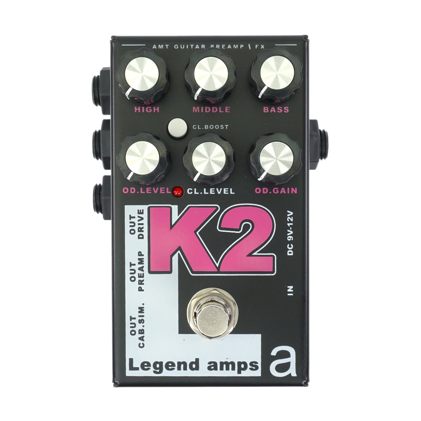 AMT K2 — 2 channels guitar preamp/distortion pedal (Krank) (w/o power supply!)