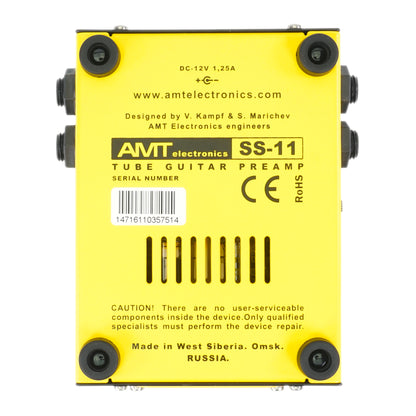 AMT SS-11B (Modern) — Studio Series 3-channel Tube Guitar Preamp (+ power supply 12V with EU plug included!)