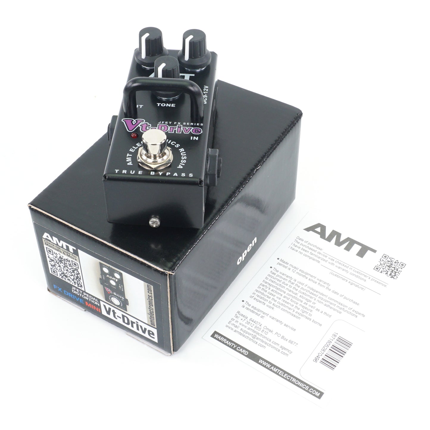 AMT Vt-Drive mini — JFET distortion pedal (VHT) (w/o power supply!)