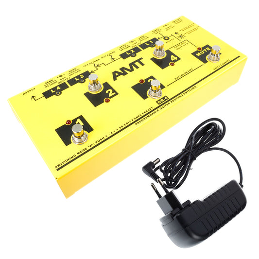 AMT GR-4 — programmable guitar switching system with 4 loops (+ power supply 12V with EU plug included!)