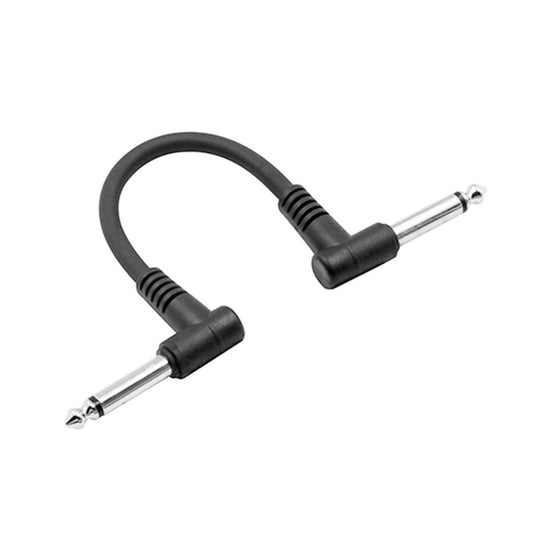 15 cm - Guitar Cable (patch) jack-jack random color (angled), 1 pc