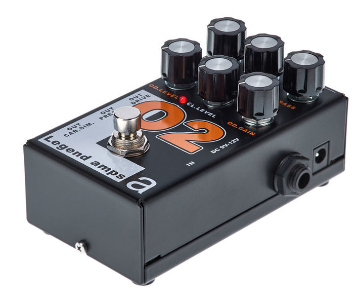AMT O2 - 2 channels guitar preamp/distortion pedal (Orange) (without power  supply!)