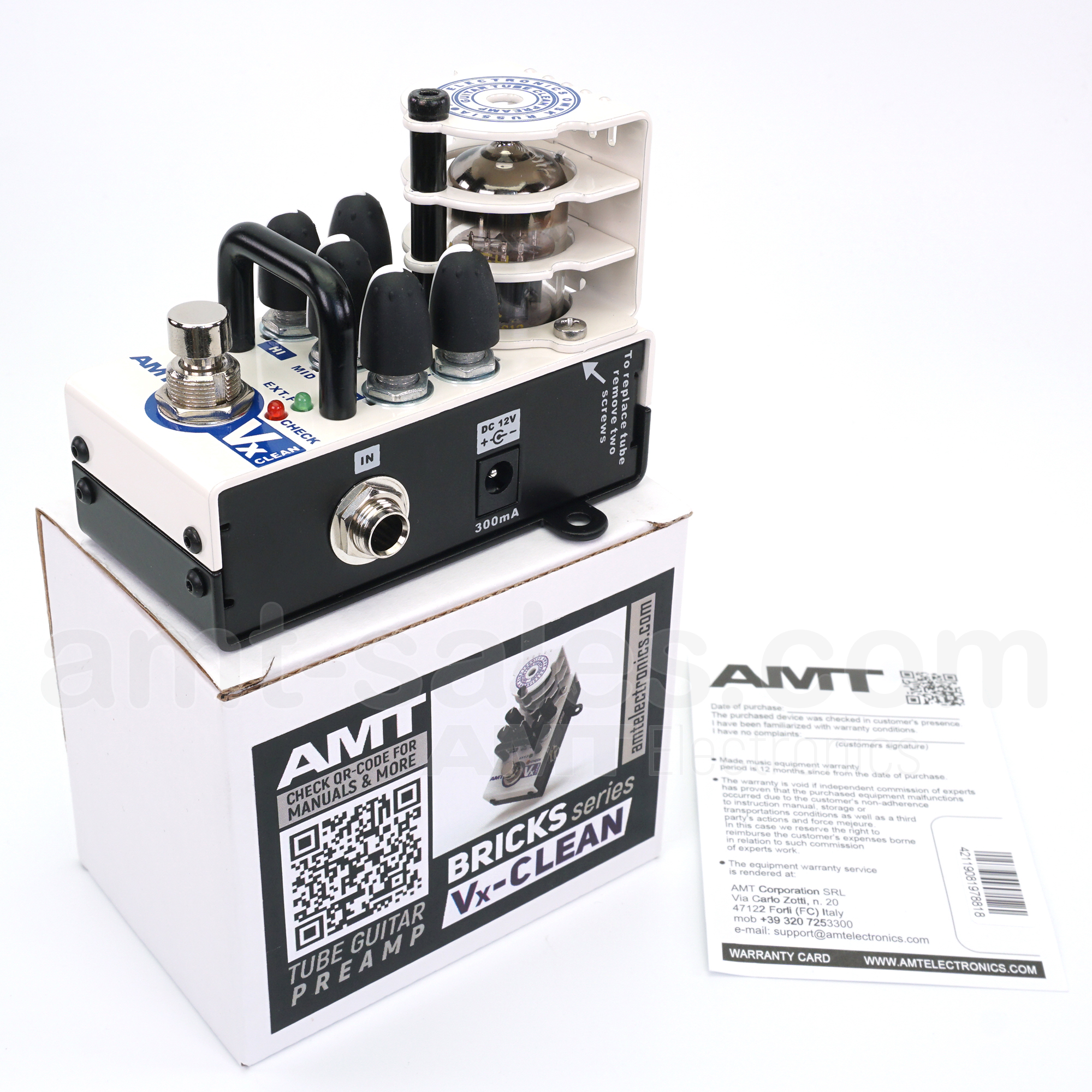 AMT Bricks Vx-CLEAN - 1 channel tube guitar preamp (VOX AC30)